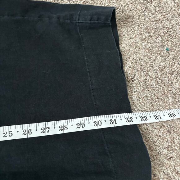 Athleta Women's Black Playa Linen Wide Crop
Pants Sz SP Essential - Picture 8 of 11